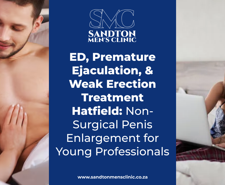 ED, Premature Ejaculation, Low Testosterone & Weak Erection Treatment Hatfield: Non-Surgical Penis Enlargement for Young Professionals 5 ED Premature Ejaculation Low Testosterone Weak Erection Treatment Hatfield Non Surgical Penis Enlargement for Young Professionals