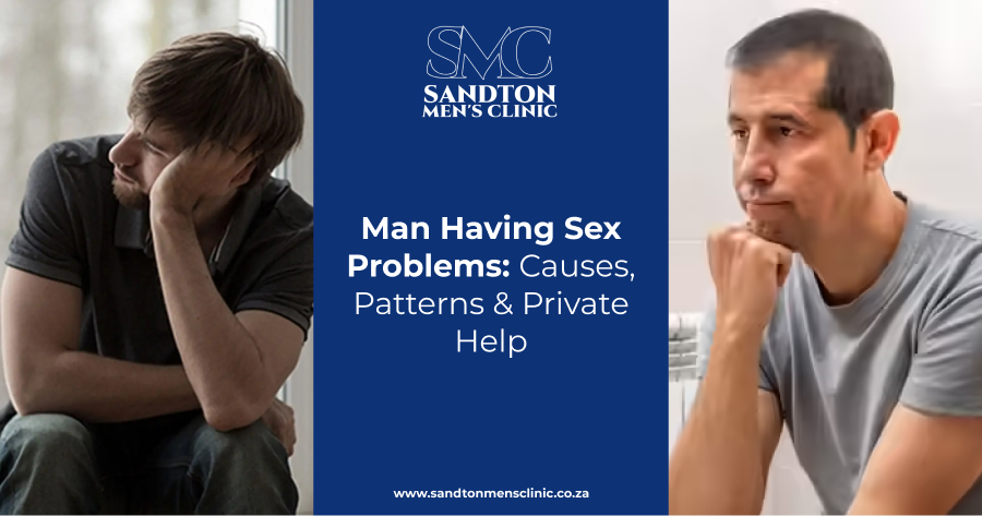 man having sex problems