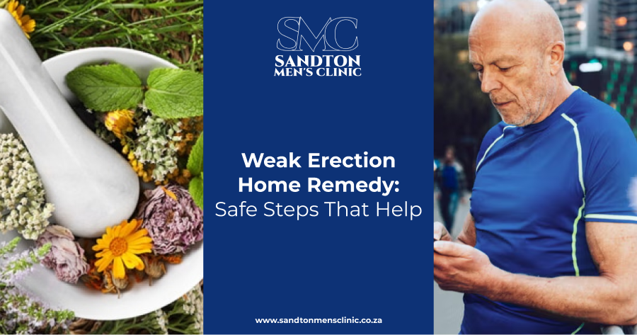 Weak Erection Home Remedy: Safe Steps That Help 1 weak erection home remedy