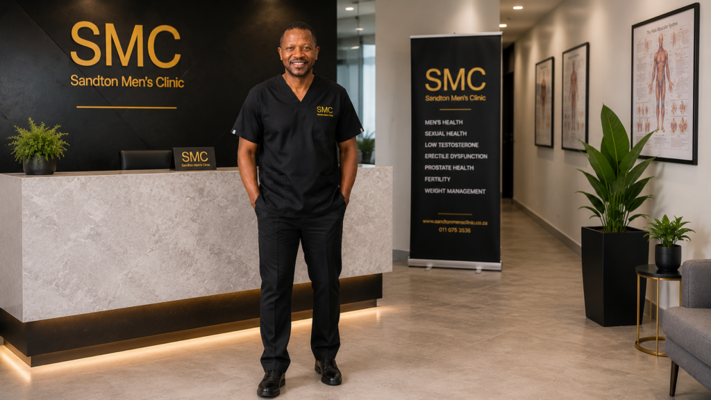 About Sandton Men's Clinic 4 Professional clinic reception with naturopathic doctor at Sandton Mens Clinic