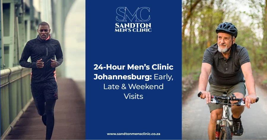 24-Hour Men's Clinic in Johannesburg: Booking Early, Late or Weekend Appointments 1 24-hour men’s clinic in Johannesburg: early, late and weekend appointments